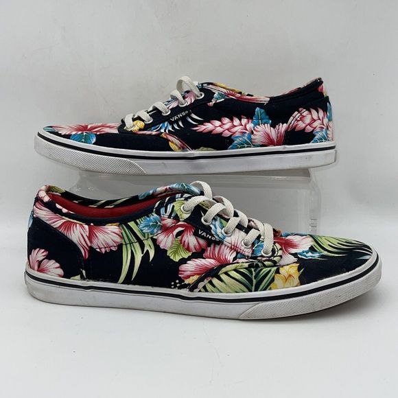 Vans Hawaiian low-top floral tropical canvas sneakers shoes, Women’s 6.5 Men 5 - Picture 1 of 7
